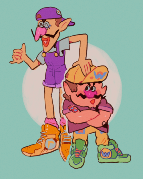 twitter doodle of some stinky pals wearing stinky shoes 