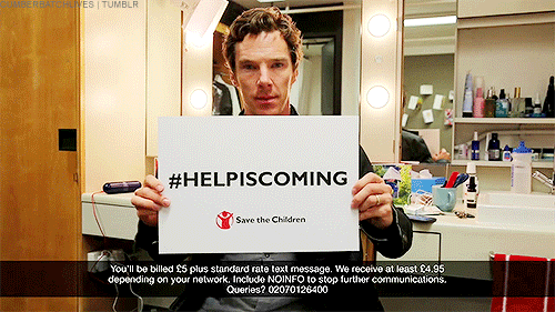 cumberbatchlives:   Benedict Cumberbatch for Crowded House - Help is Coming Donate here! Full poem  