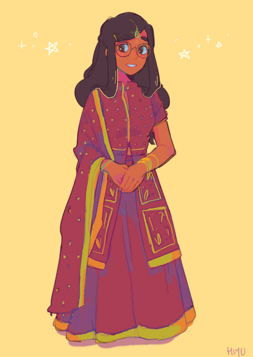 routexx:connie in a lehenga my mom gave me ^^