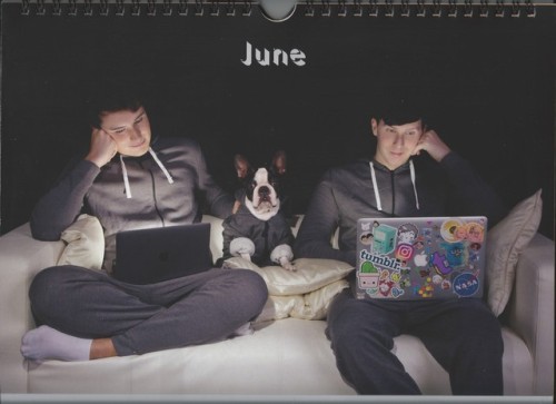 danandphilhq: Dan and Phil Calendar 2018.  7014 x 5100 full quality link