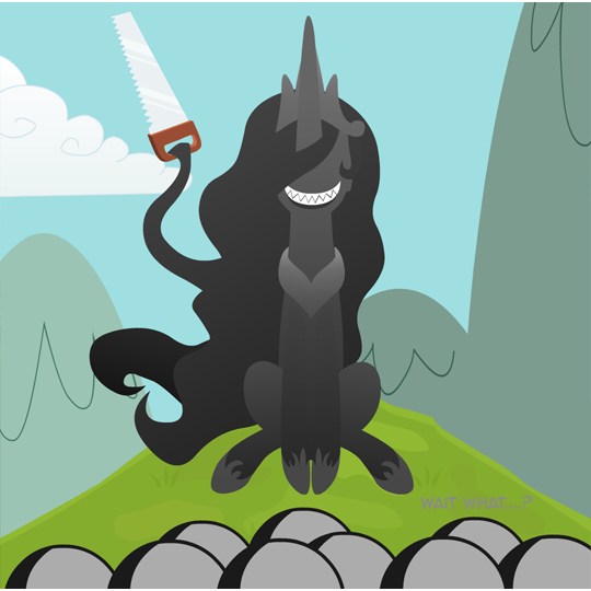 nopony-ask-mclovin:Gotta love cartoon physics. &gt;w&lt;!