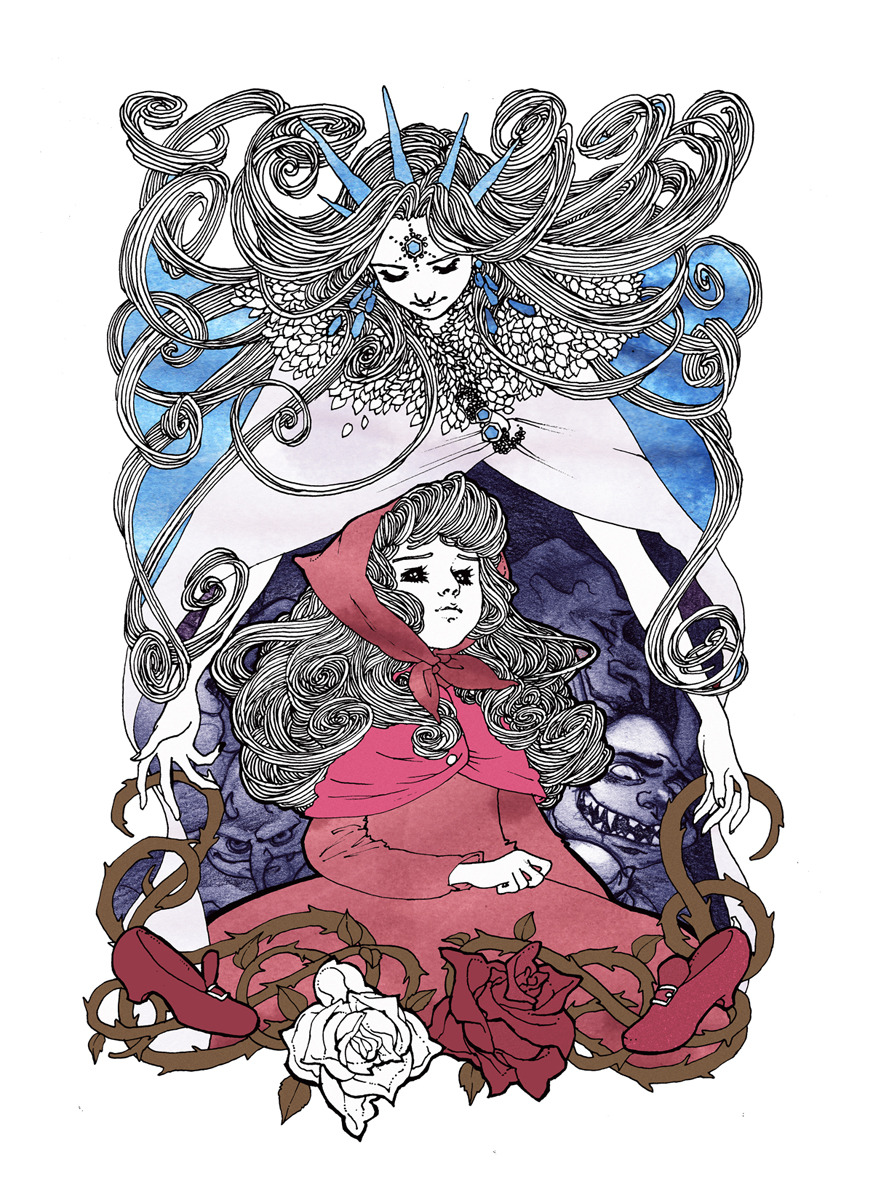 artoftrungles:  My contribution to the Ladies of Literature zine project! I went