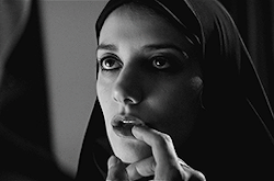 jakegyllenhaals:Where were you in the middle of the night? With a girl.A Girl Walks Home Alone at Night (2014) dir. Ana Lily Amirpour