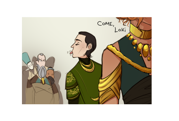 nanihoosartblog: Loki x Sigyn Consort AU! … finally, I might add. So the hot little