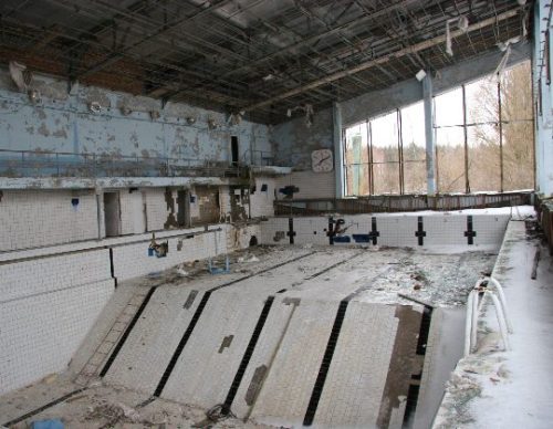 polarthebibear:  A collection of photos from Chernobyl, Pripyat and the surrounding area. Part 2 of 3. The top photo is a picture of the Chernobyl nuclear plant from the top of a Pripyat hotel.  