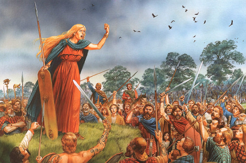 birdsofrhiannon:  Boudicca’s Rebellion by Peter Dennis