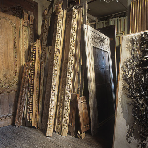 archatlas:Inside Paris’ Secret Archive of Architectural AntiquesHundreds of antique wood panels lie 