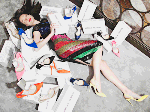 heelsheaven: High Heels Blog Because who said just one pair of iconic Manolo Blahnik Carolyne&hellip
