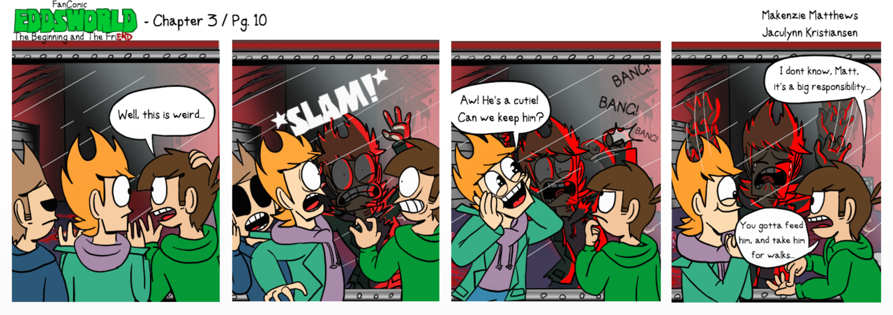 eddsworld-tbatf:  Jax: No, Seriously. This isn’t in the script! They’re NOT supposed