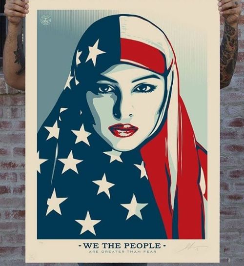 L O V E the newest series of paintings from artist Shepard Fairey, who created the famous Obama pain