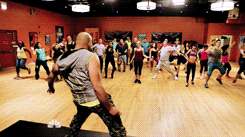onechicagosource:   House 51 dancing Zumba by Joe Cruz! 
