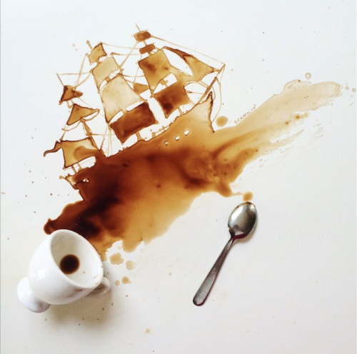 thecreatorsproject: Internet artist turns coffee into watercolors 