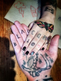 Blaqmass:  New Finger Bangers. Me And My Wife Xxx - Tattoos By Dolly - Occult Tattoo