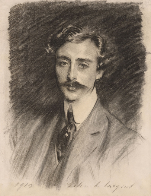 aesthethos:Charcoal Portraits by John Singer Sargent (1856-1925).