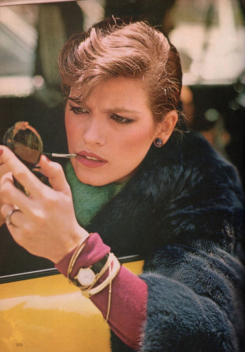 giarchives:Gia Carangi photographed by Arthur Elgort, featured in Vogue October 1979