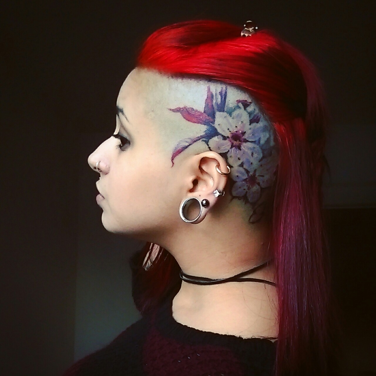 TATTOOS.ORG — Cherry Blossom Head tattoo done by Sigafoos at...