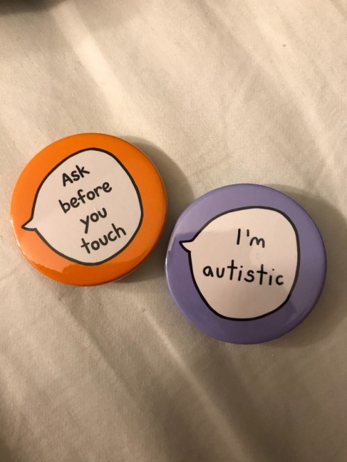 i-cant-eat-eggs: Got some disability pins!! Edit: they’re from an Etsy shop called Sootmegs! I