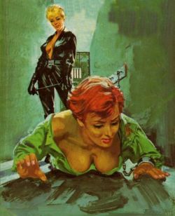 creadoresdebelleza:Robert Bonfils: Portada de “Leather”, novela erótica por Andrew Shaw (1966).
