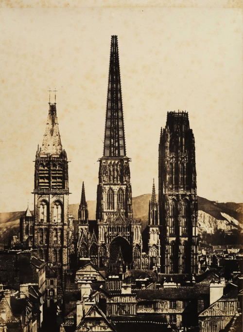 Vue générale de la Cathédrale de Rouen (1852–54) - Edmond Bacot