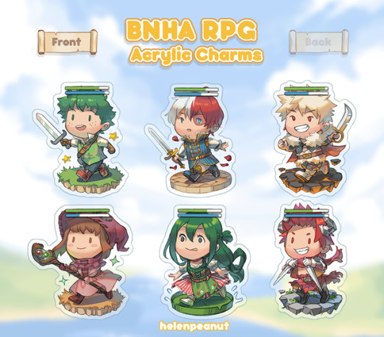 My online store is now up and running (finally)! THANK YOU FOR WAITING! I’ve only ever showed my BNHA RPG character charms at...