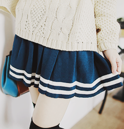   School Girl Knit Skirt from Yumart; enter