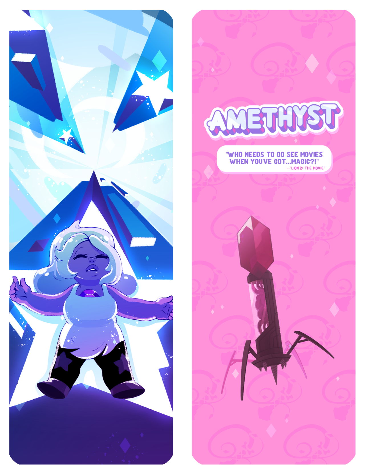 qesque:Finally got around to finishing another of these Steven Universe bookmark