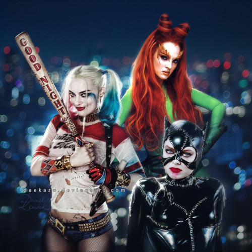 daekazu:  That would be my dream Gotham City Sirens Squad ;) Margot Robbie as Harley Quinn, Uma Thur