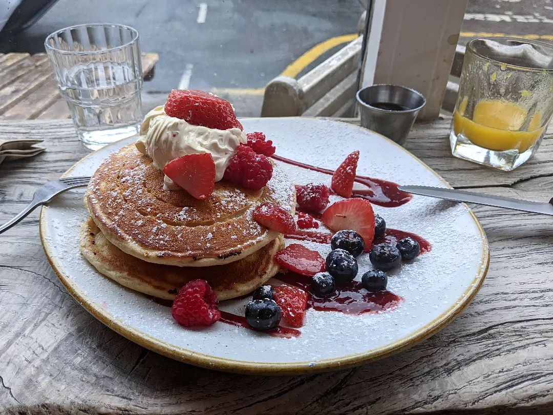 First brunch in two years, is it normal to get emotional over pancakes? (at Bean & Hop)
https://www.instagram.com/p/CaKkbaRKA_A/?utm_medium=tumblr