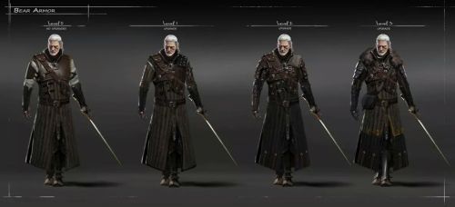 Armour progress in The Witcher 3: Wild Hunt