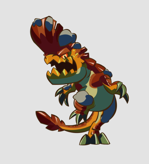 Second round of Monster Hunter critters.Done with Adobe Illustrator.