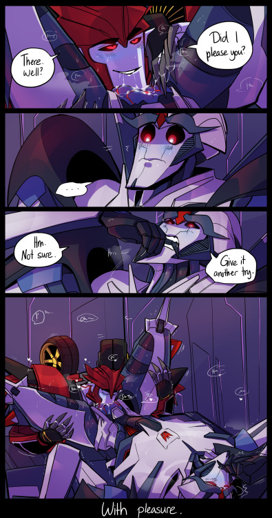 schandbringer: Commission for @eat-your-spark-out who asked for Knock Out and Starscream! Ahh this c