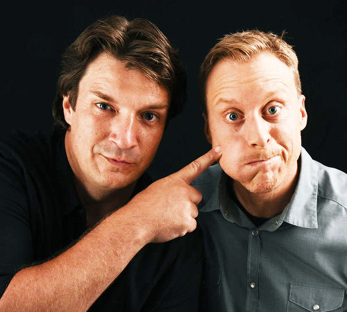 nathanfilliondaily:  Nathan Fillion and Alan Tudyk Comic Con Portraits on July 22,