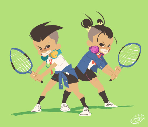 philliplight:A series of fun video game style tennis players that I’ve been doodling in my downtime 