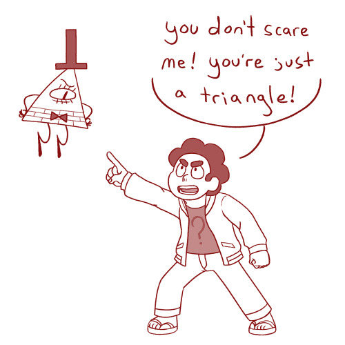 mystery-gems:infriga:Inferior geometry.This just in , Steven is immune to being scared of geometry 