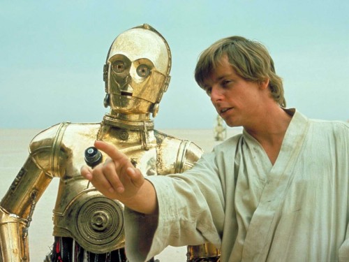 retrostarwarsstrikesback: Luke Skywalker and C3PO, Star Wars 1977 @retrostarwarsstrikesback #good go