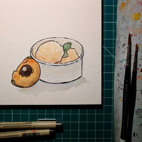 Inktober Day 9: Lucuma Lucuma is a subtropical fruit native to Perú. It&rsquo;s been described to ta