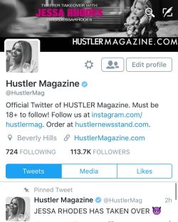 You can AMA me using hustler magazine&rsquo;s handle via Twitter today 