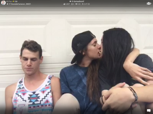 why-didyouleaveme:Whenever they kiss uncle mike is like please stop lol.Mike is tired of our shit
