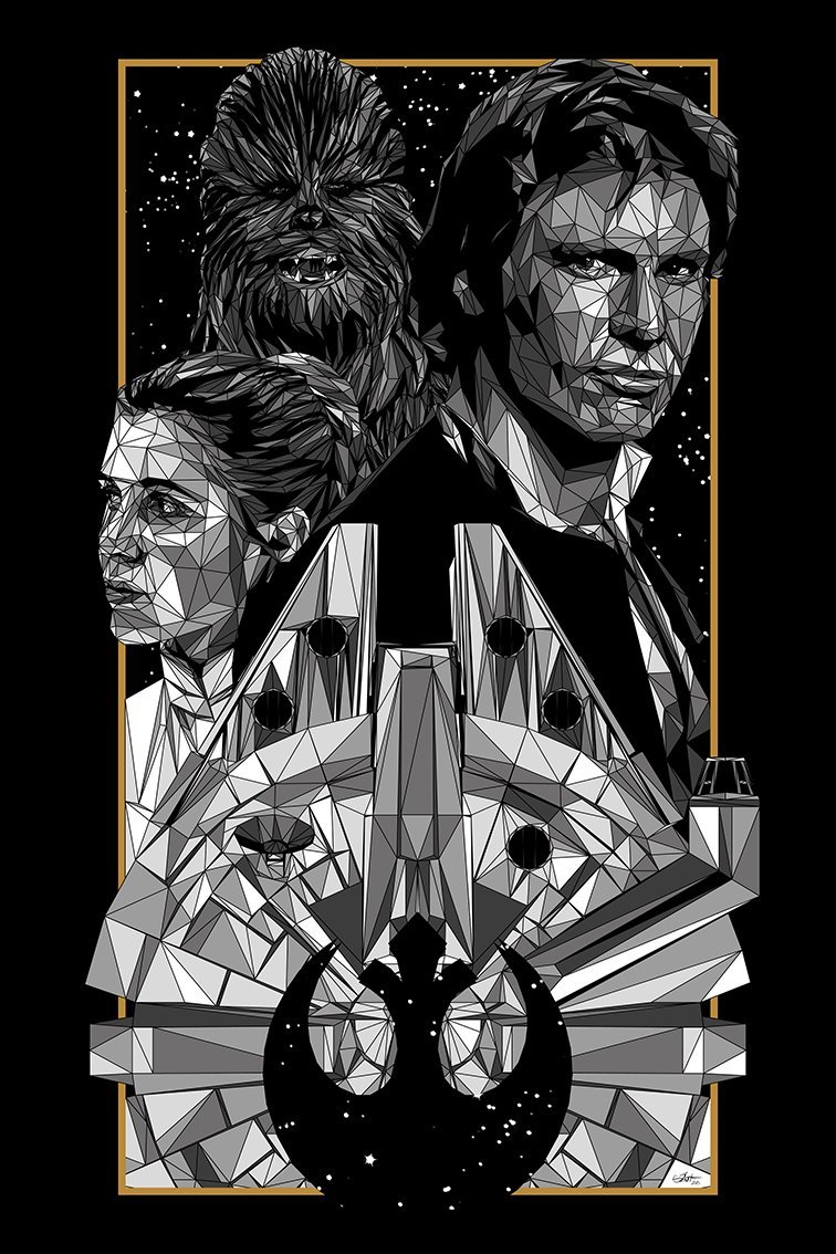 pixalry:   Star Wars Posters - Created by Simon Delart  Prints available for sale