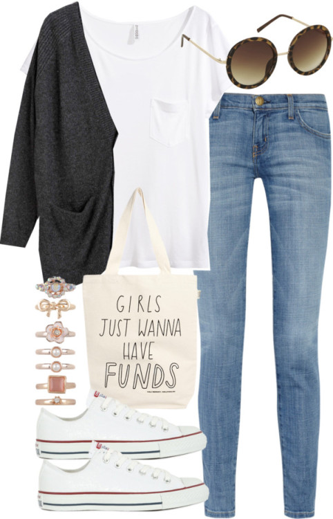 styleselection:  outfit for school by im-emma featuring a white purse