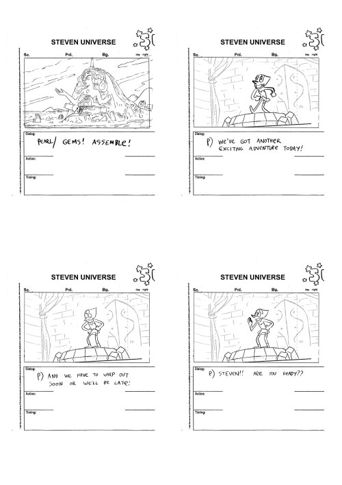 ianjq:  A never-before-seen Steven Universe storyboard from 2013!!! wait a minute… that’s not how “Serious Steven” goes! Full context under the cut: Keep reading