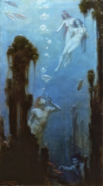 Charles Courtney Curran, A deep sea fantasy, 1929.