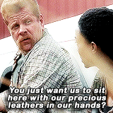 macheteandpython:     Abraham Ford in Every Episode  » Always Accountable  You see, I know this group and I know Rick. And whatever happened back there is being managed and kicked right up into its own ass one way or another. I know that. We got beer