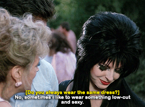 magnusedom:Cassandra Peterson as ElviraELVIRA: MISTRESS OF THE DARK (1988) dir. James