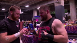 Misskittyfantastico: Kevin And Sami Backstage Clinking Cans To Celebrate Their First