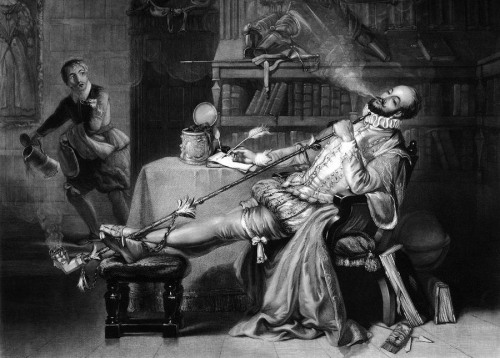 Today in History, July 27th, 1586,Sir Walter Raleigh brings first tobacco from Virginia to England.