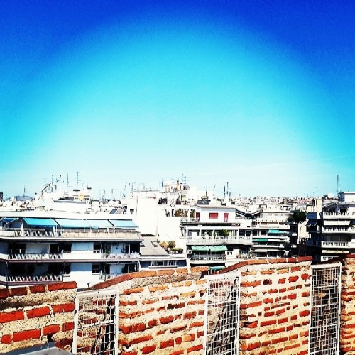 City view of #Thessaloniki from the top of the White Tower ( Leuko Pyrgo ) located in the northern r