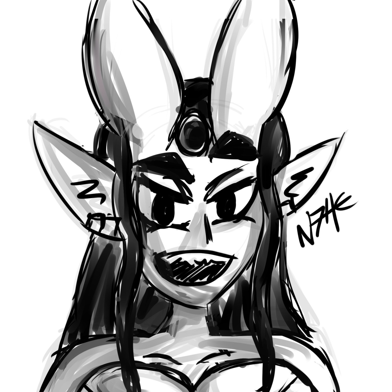 piyotycho:  I decided to doodle Hornpot. Hope you like!!Wow, good her smile! I like