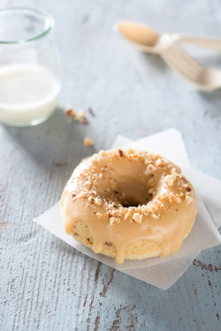 fullcravings:  Toasted Hazelnut Brown Butter Caramel Donuts