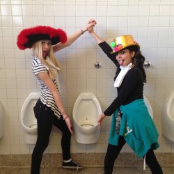 ipstanding:  #tbt to The Wizard of Oz and urinals with @maria_schneiderr ! #thewizardofoz #urinals by ellliiiaaannnaaa http://ift.tt/1a40TZB